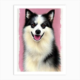 American Eskimo Dog Watercolour Dog Art Print