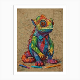 Chameleon 9 Art Print