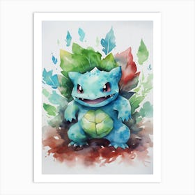 Ivysaur Pokemon Art Print
