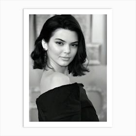 Kendall Jenner Vintage Art Print