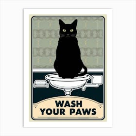 Wash Your Paws 2 Art Print