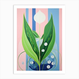 Lily Of The Valley 2 Hilma Af Klint Inspired Pastel Flower Painting Art Print
