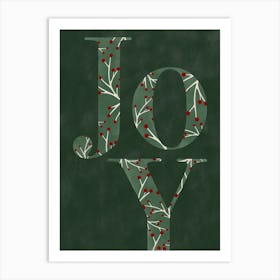 Joy Christmas Art No.1 Art Print