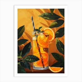 Orange Juice In A Glass 13 Art Print