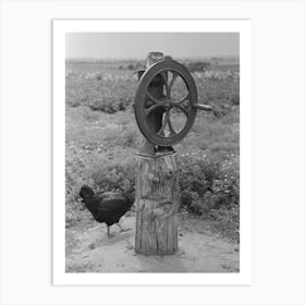 Corn Grinder On Tenant S Farm Near Warner, Oklahoma By Russell Lee Art Print