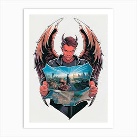 Demons And Angels Art Print