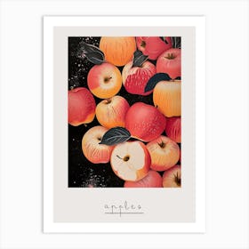 Art Deco Apples 2 Poster Art Print