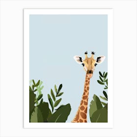 Giraffe In The Jungle 15 Art Print