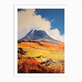 Mount Kilimanjaro 5 Mountain Painting Art Print