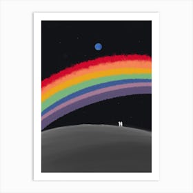 Rainbow Over The Moon Poster