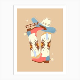 Cowboy Boots Art Print