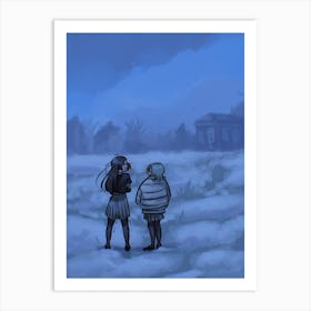 Winter love/friendship Art Print