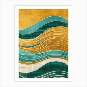 Waves I Canvas Print Art Print