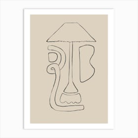 Abstract Line Drawing 6 Art Print