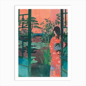 In The Garden Katsura Imperial Villa Japan 3 Art Print