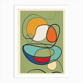 Abstract Line Art 2 Art Print