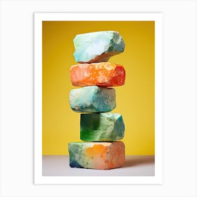 Stack Of Rocks, Stones Art Art Print