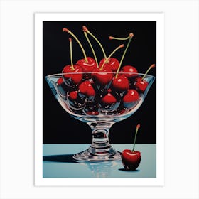 Vintage Cherries Advertisement Style 1 Art Print