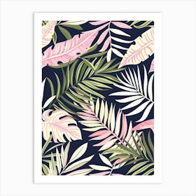 Seamless Tropical Pattern 6 Art Print