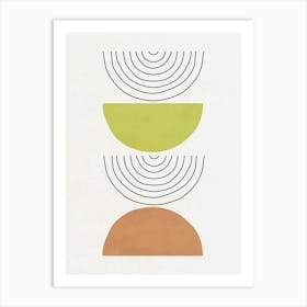 Lines and Shapes - O02 Art Print