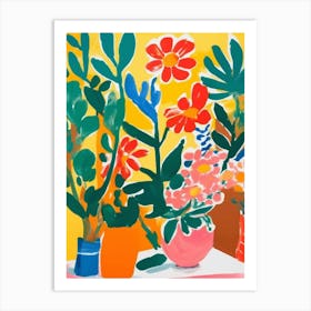 Colorful floral 1 Art Print