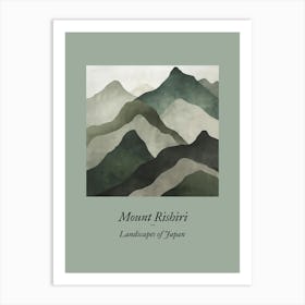 Landscapes Of Japan Mount Rishiri 24 Art Print