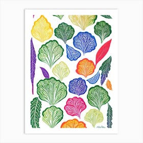 Escarole Marker vegetable Art Print