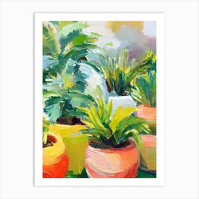 Bird’S Nest Fern 3 Impressionist Painting Art Print