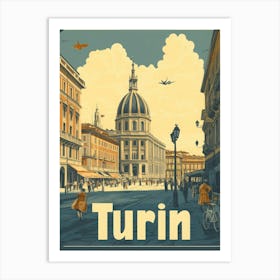 Aihrgdesign A Classic 1960s Travel Poster For Turin Showcasin 8c042ebe 42f7 41de A2e0 677bbcee47df 2 Art Print