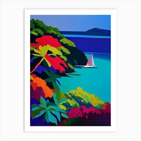 Culebra Island Puerto Rico Colourful Painting Tropical Destination Art Print