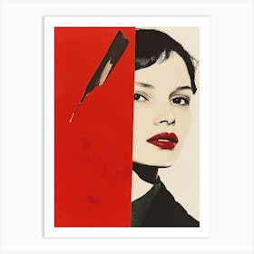 'The Woman In Red' Art Print