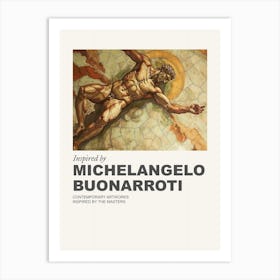 Museum Poster Inspired By Michelangelo Buonarroti 3 Art Print