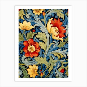 William Morris Floral Wallpaper 4 Art Print