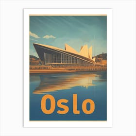 Aihrgdesign A Vintage Travel Poster Of Oslo 1 Art Print