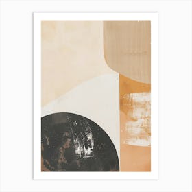 Neutral abstract painting 1 Art Print