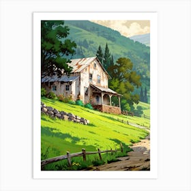 Farm House Art Print