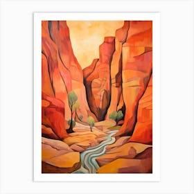 Canyon Abstract Minimalist 10 Art Print