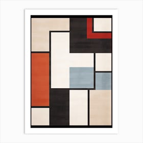 Mid Century Mosaic; Geometric Art Impressions Art Print