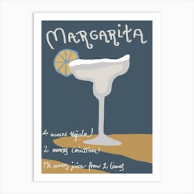 Cocktail Poster Margaritha_2026589 Art Print