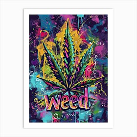 Marijuana in Motion Art Print