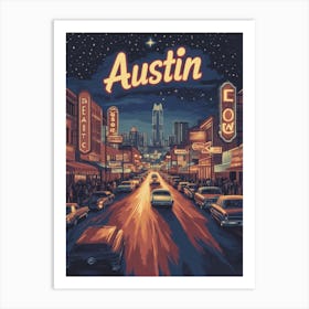 Aihrgdesign A Classic 1960s Travel Poster For Austin Showcasi 931d8e1a Ae8e 4848 Bf33 E457c860808b 0 Art Print