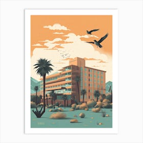 Phoenix United States Travel Illustration 4 Art Print
