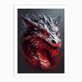 Dragon Head Print Art Print