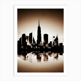 New York City Skyline 39 Art Print