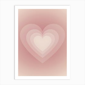 Heart Shaped Background 1 Art Print