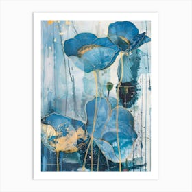 Blue Poppies 22 Art Print