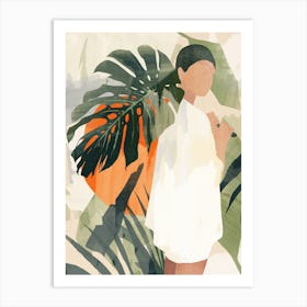 Lady In Jungle Art Print