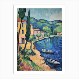 Lake Como Italy 4 Fauvist Painting Art Print