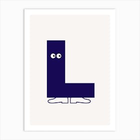 Alphabet Poster L Art Print