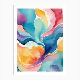 Abstract Watercolor Painting 27 Art Print